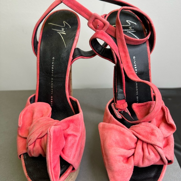 Giuseppe Zanotti Classic Bow sandal size 38 Cork and Salmon color - Picture 6 of 9